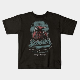 Scooter Motorcycle gift driving Kids T-Shirt